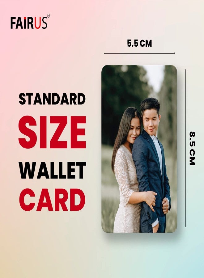 Fairus Customized Wallet Card - Your Photo, Illustration Or Bitmoji, Message, Spotify Song Code Backside Best For Special Occasion Gift For Loved One For Thanksgiving (Your Upload) - Image 3